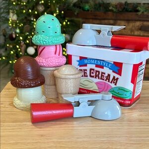 Melissa & Doug Scoop & Stack Ice Cream cone playset